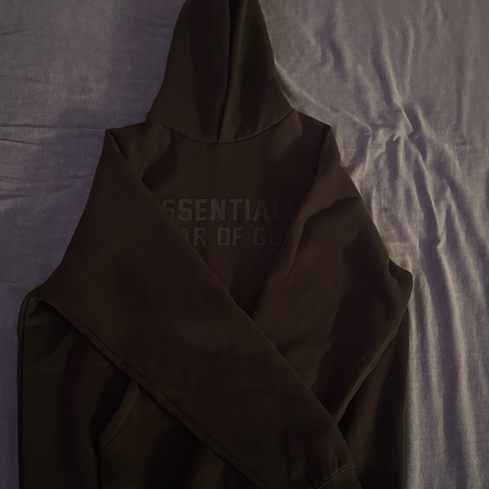 Essentials Charcoal Gray Hoodie